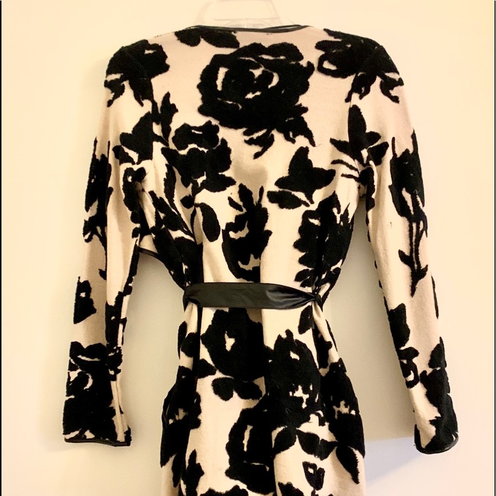 INC floral black and beige wrap